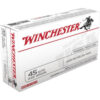 Winchester USA 45 ACP 230gr Jacketed Hollow Point